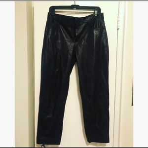 Club Monaco Collection Cropped Leather Culotte